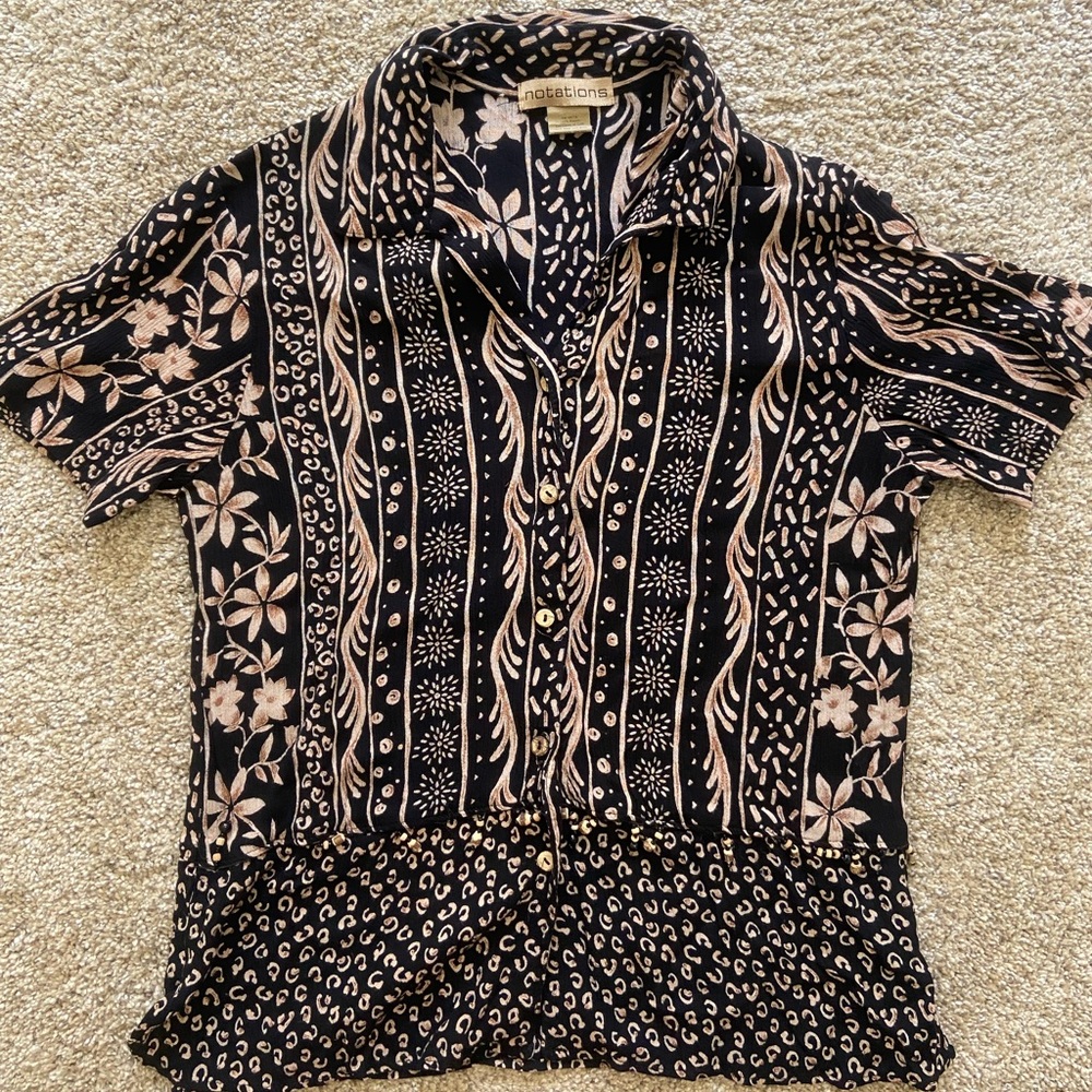 Vintage Notations Blouse